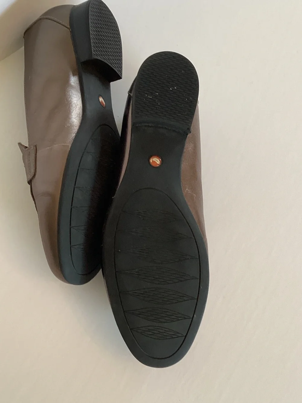 Clarks Unstructured Metallic Bronze Leather Loafers